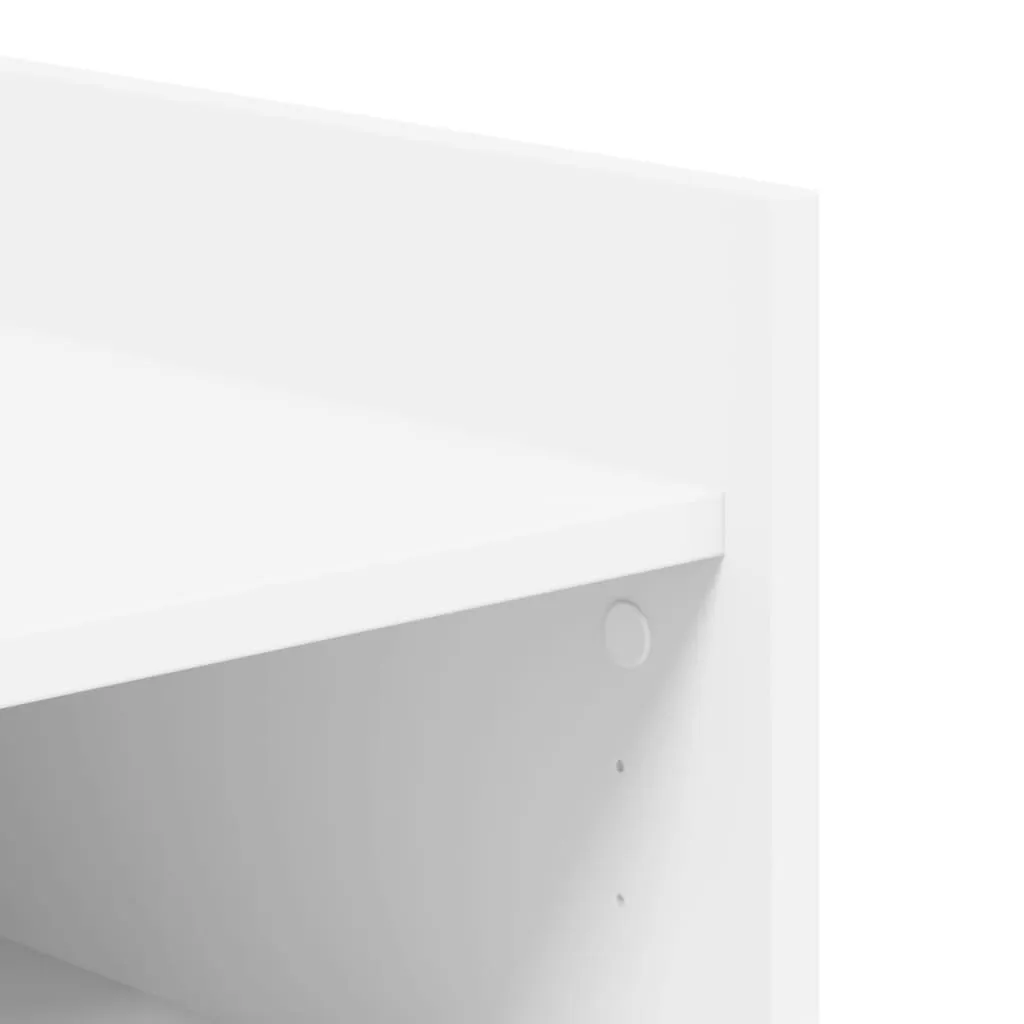 vidaXL Shoe Cabinet White 74.5x37.5x100 cm Engineered Wood
