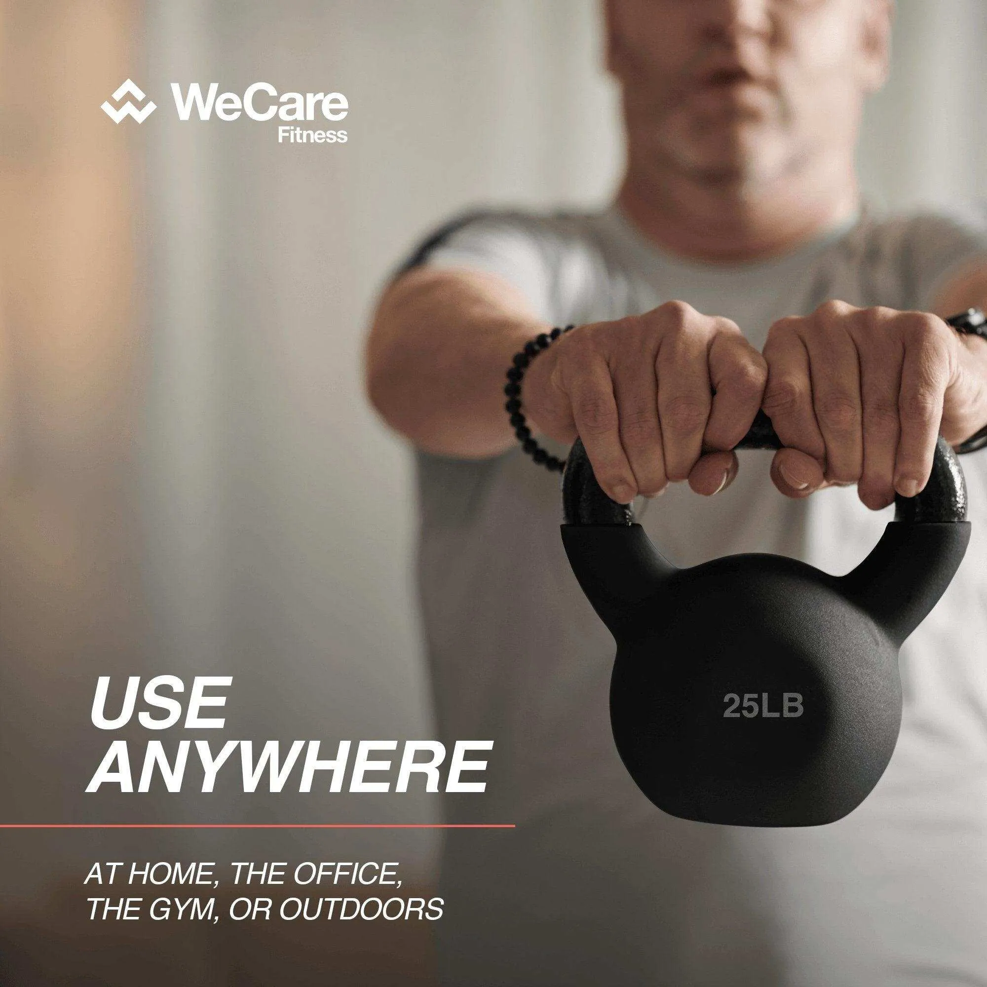 WeCare Fitness Cast Iron Kettlebell