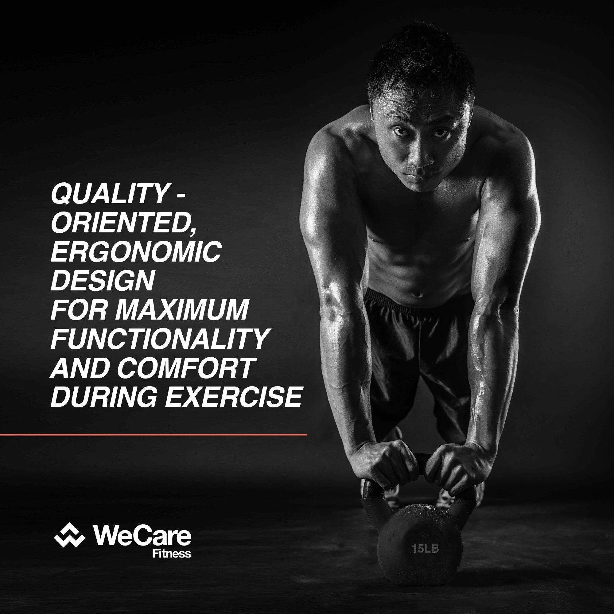 WeCare Fitness Cast Iron Kettlebell