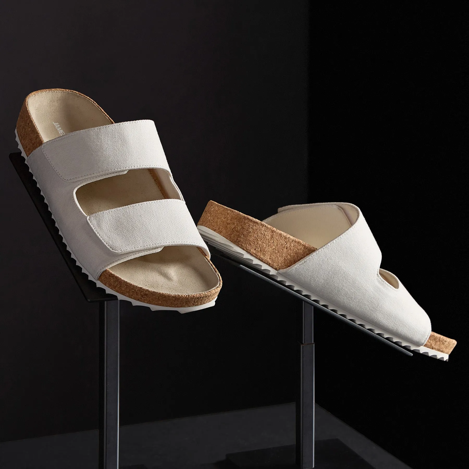 Women's Double Strap Slide - Canvas