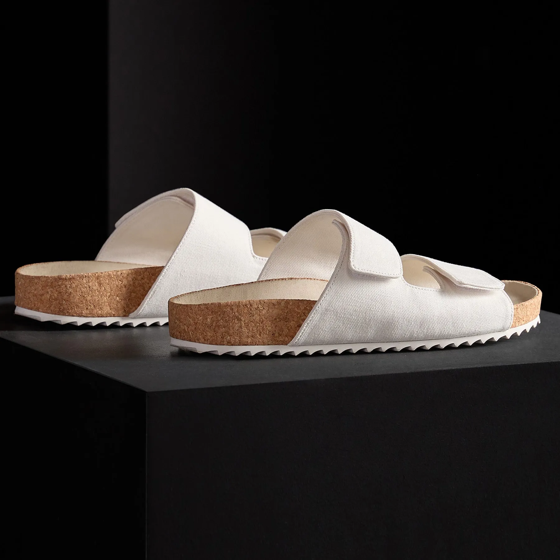 Women's Double Strap Slide - Canvas
