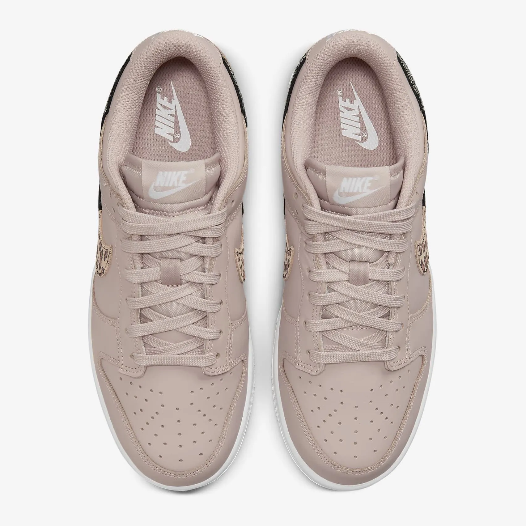Women's Nike Dunk Low SE "Leopard Swoosh" (Fossil Stone)(DD7099-100)