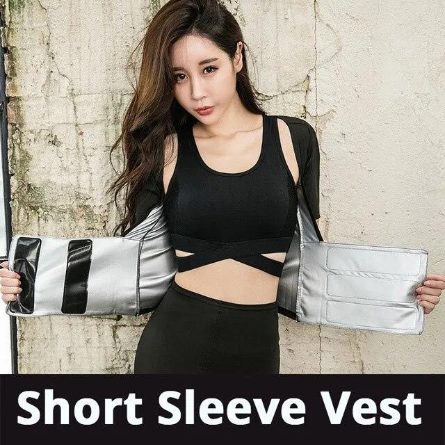 Yoga Set Sport Sweatshirt Workout Weight Loss Slim Sweating