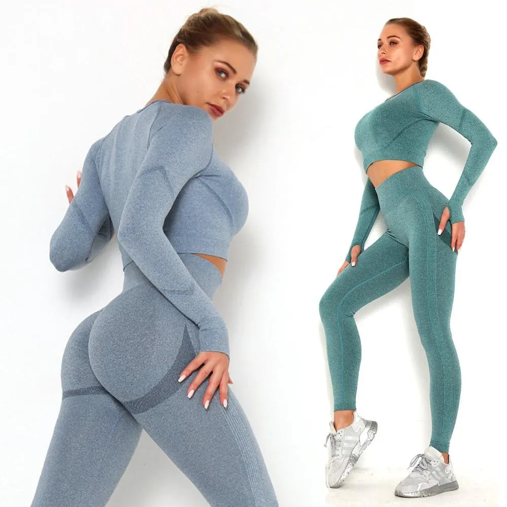 Yoga Set Sports Suit Women Workout Sports Outfit Fitness Set Wear