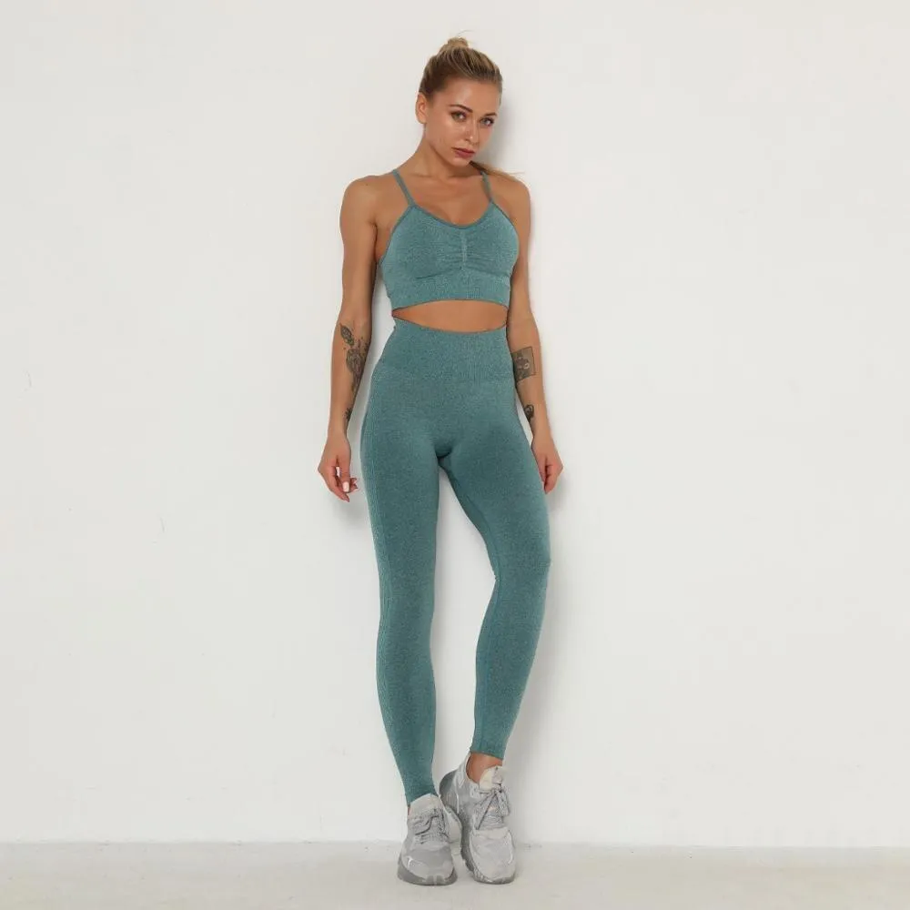 Yoga Set Sports Suit Women Workout Sports Outfit Fitness Set Wear