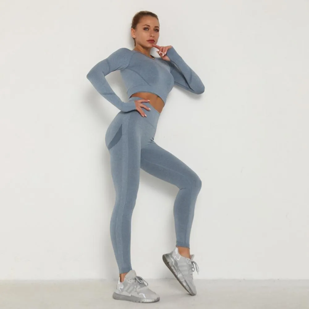 Yoga Set Sports Suit Women Workout Sports Outfit Fitness Set Wear