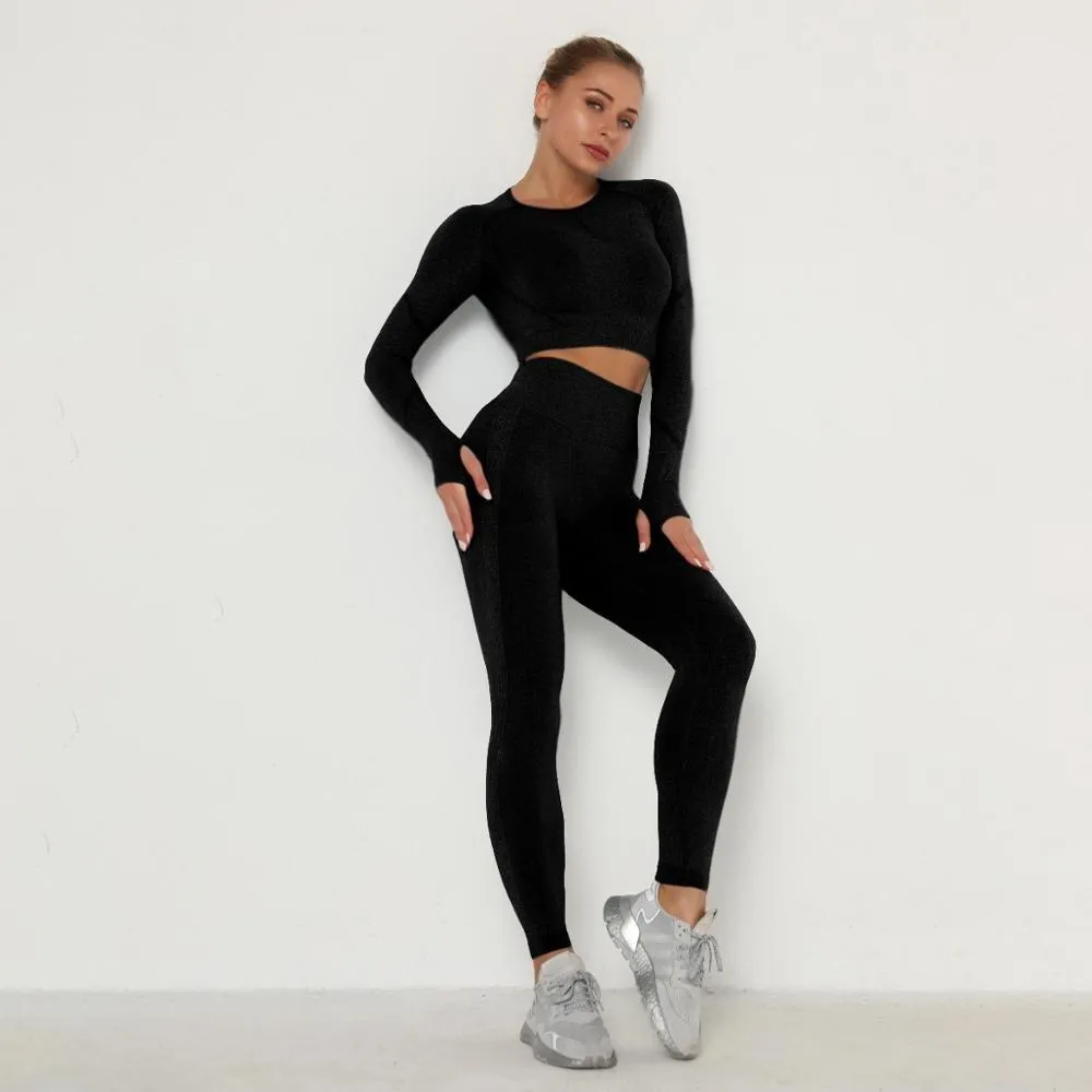 Yoga Set Sports Suit Women Workout Sports Outfit Fitness Set Wear