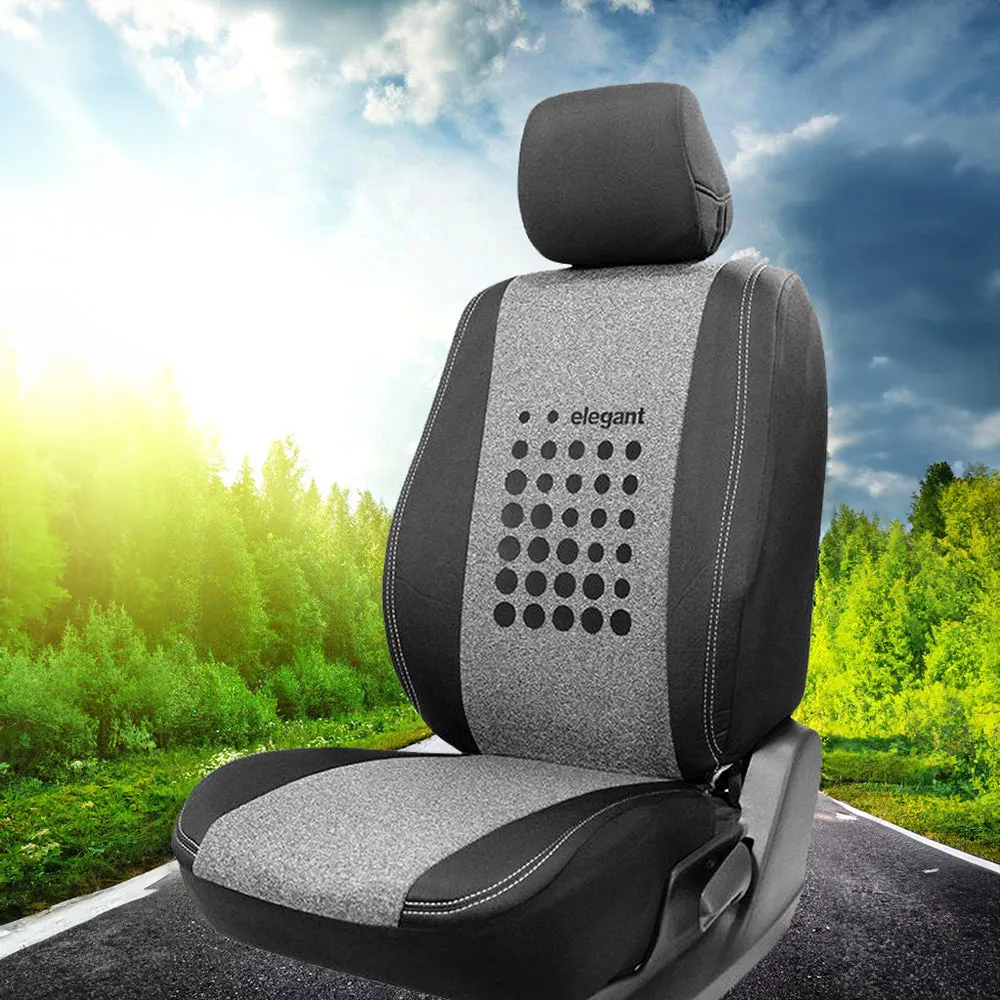 Yolo Plus Fabric Car Seat Cover Design 2 For Maruti Brezza